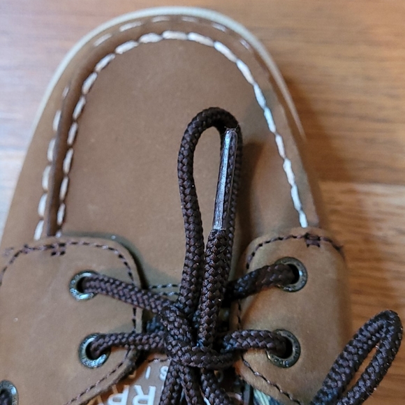 Sperry Top-siders brown leather/animal print sz 38 - Picture 5 of 10
